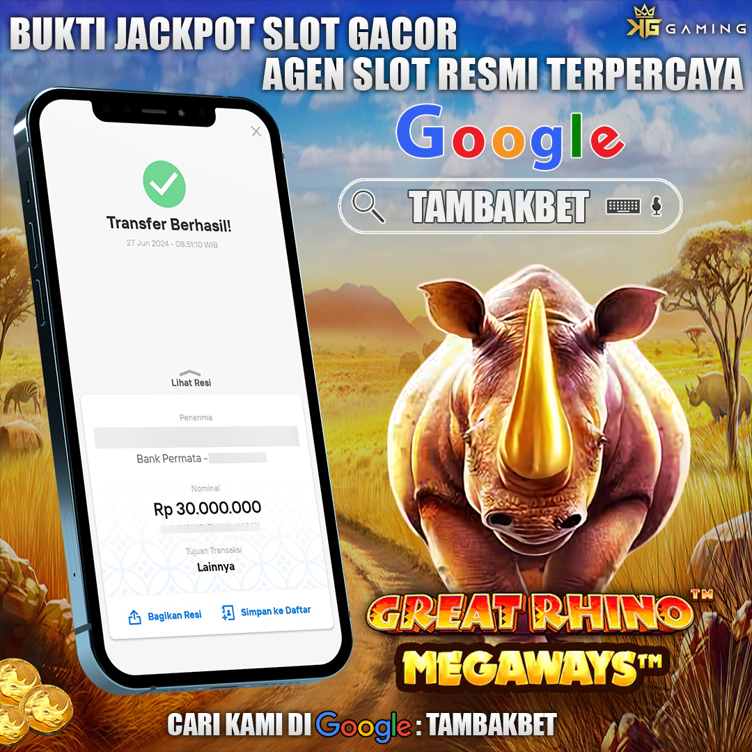 KEMENANGAN BESAR GREAT RHINO MEGAWAYS